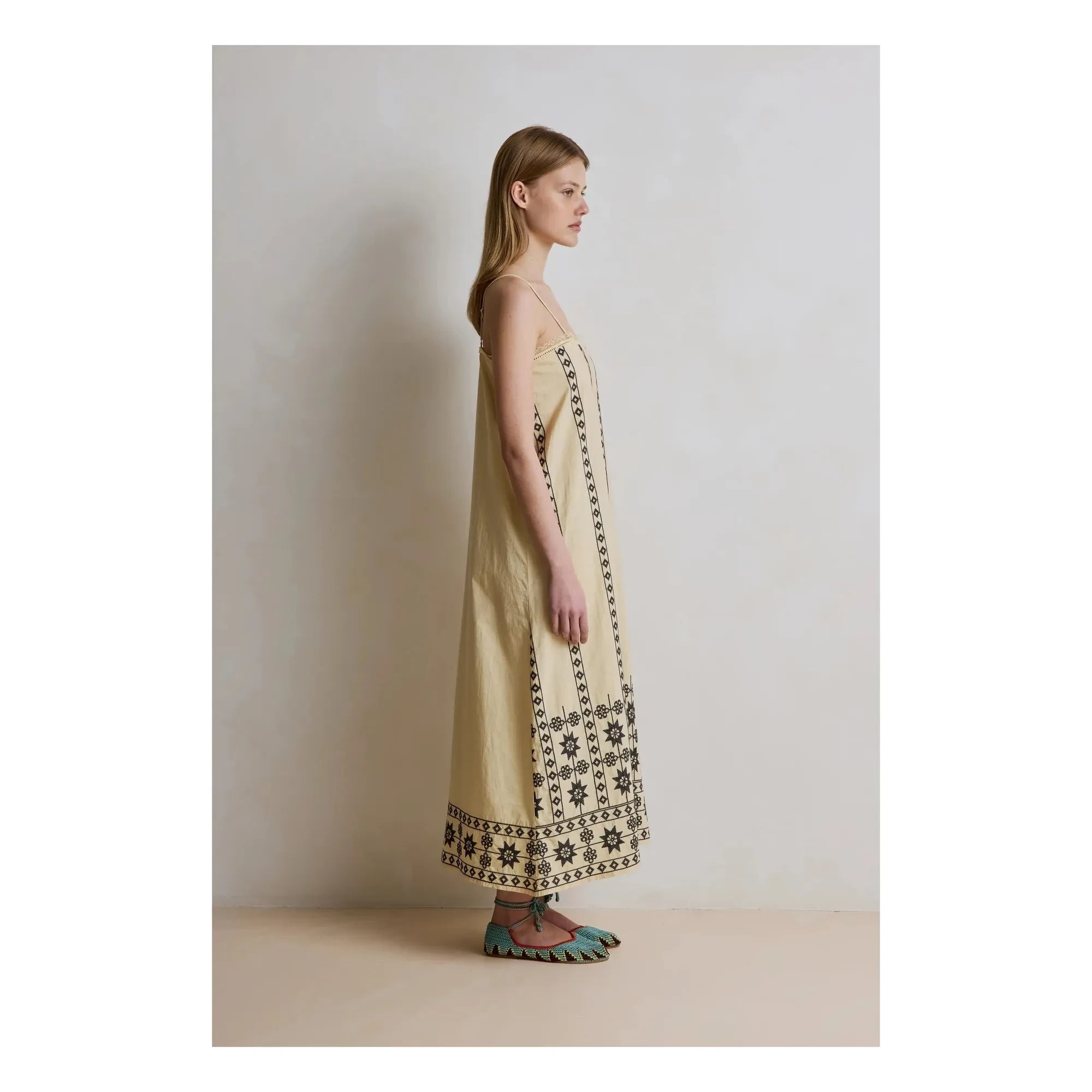 Hod - Constance Cotton Dress | Champagne