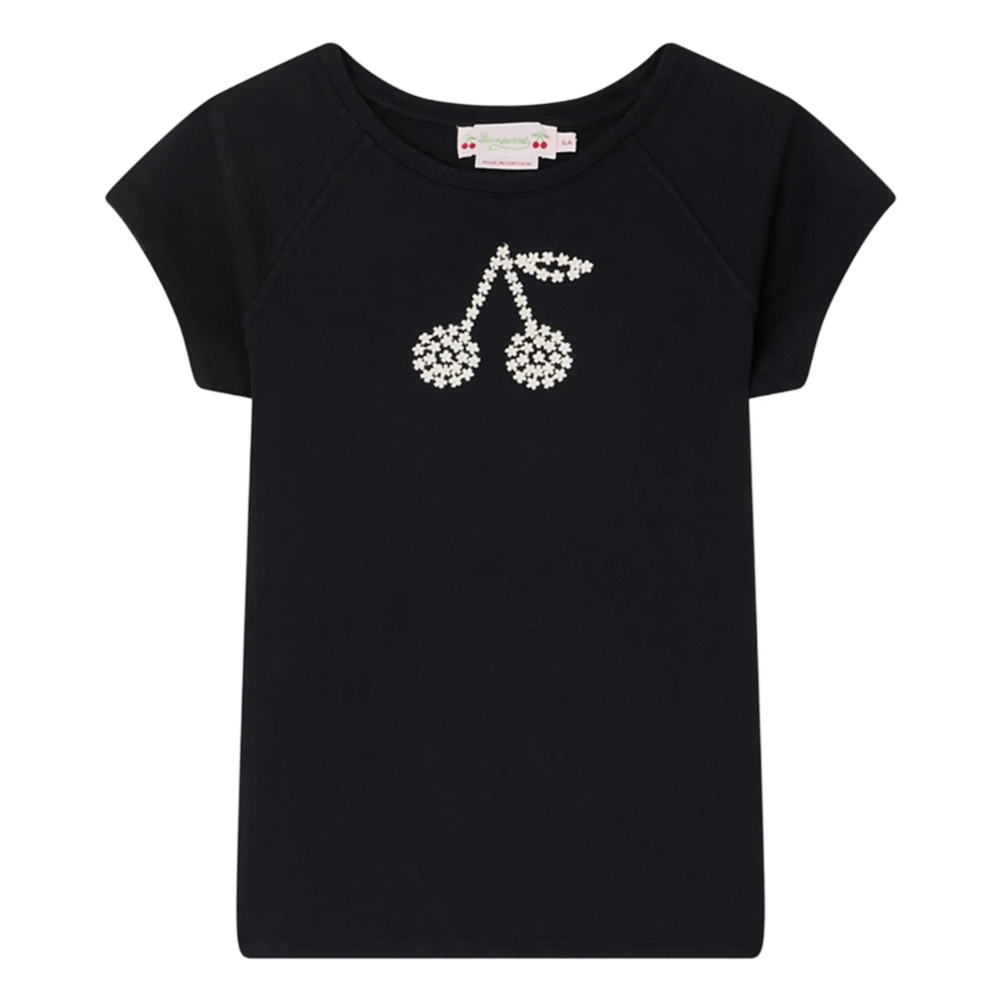 Bonpoint - Asmae Cherry Organic Cotton T-Shirt | Black