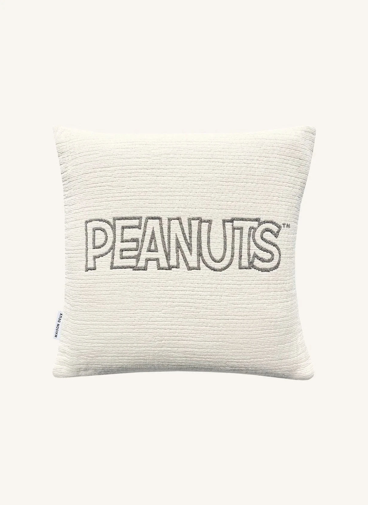 Maison Deux - Sunglasses Cotton Cushion Cover - Maison Deux x Peanuts | White