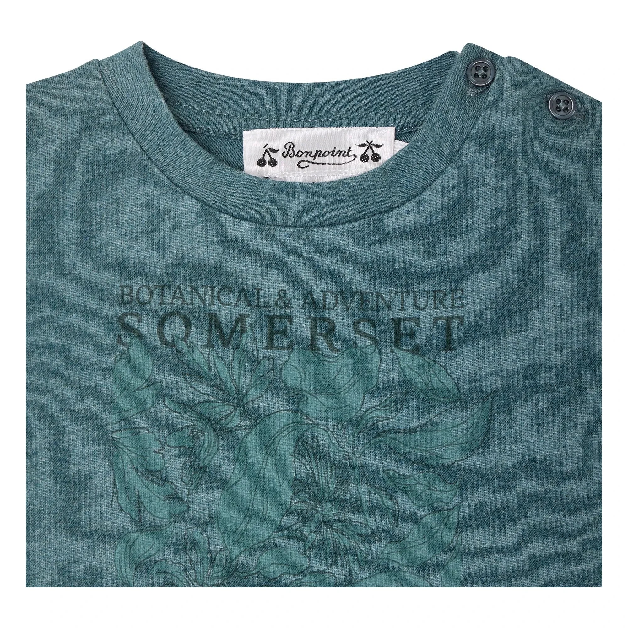 Bonpoint - Tom T-shirt Organik pamuk | Peacock blue