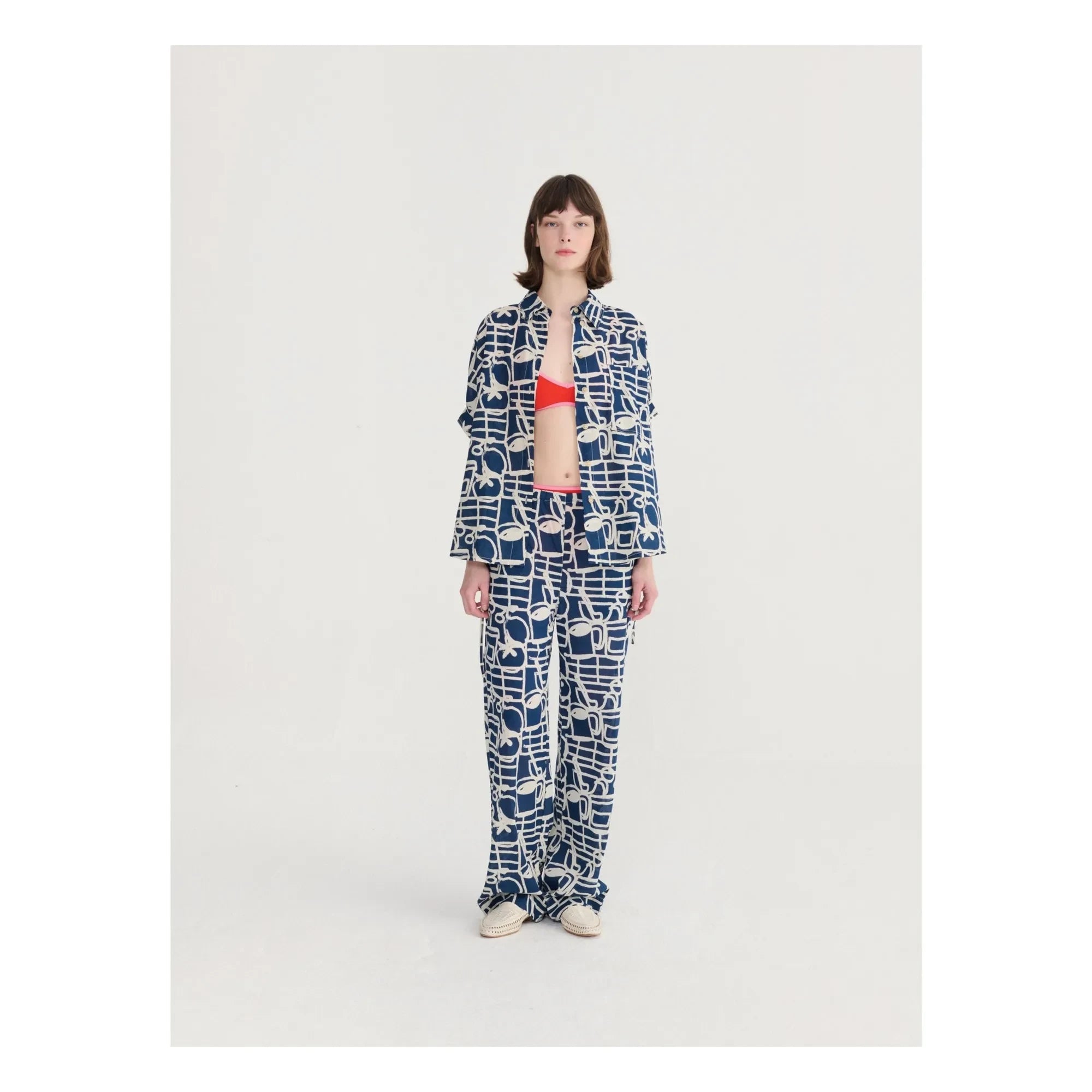 Bobo Choses - Cookery Festival Organic Cotton Shirt | Navy