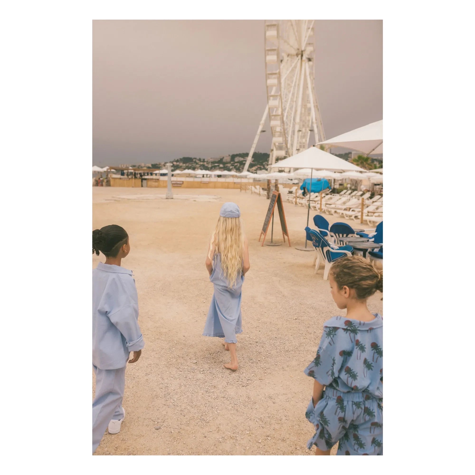 We Are Kids - Diane Organic Cotton Dress | Light Blue