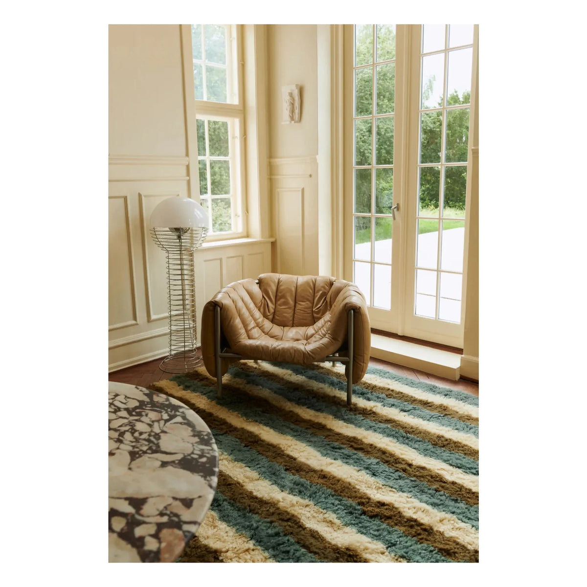 Layered - Wool Rug Arable Land, Evelina Kroon | Blue