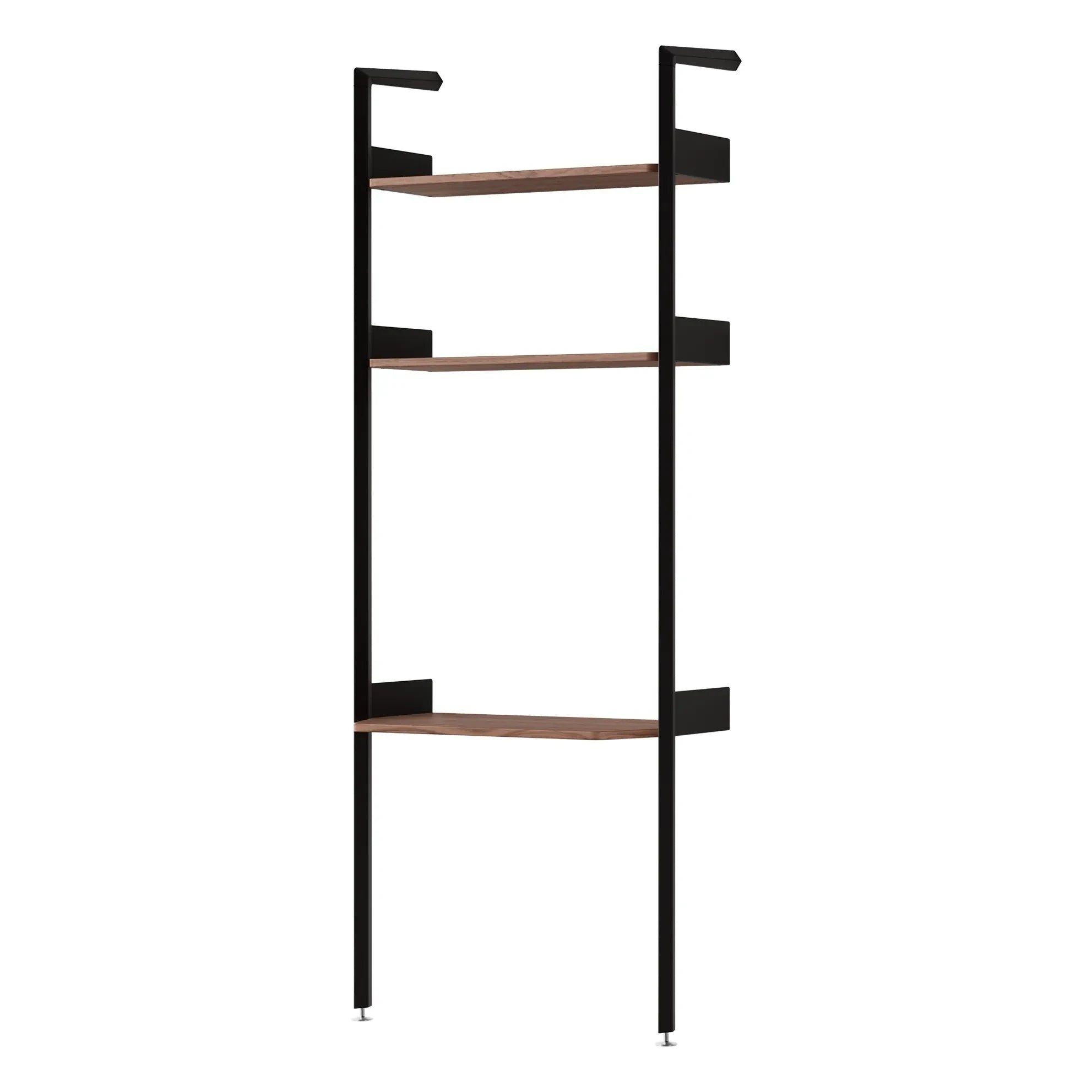 & Tradition - Rombe IF2 walnut shelving unit and desk | Anthracite