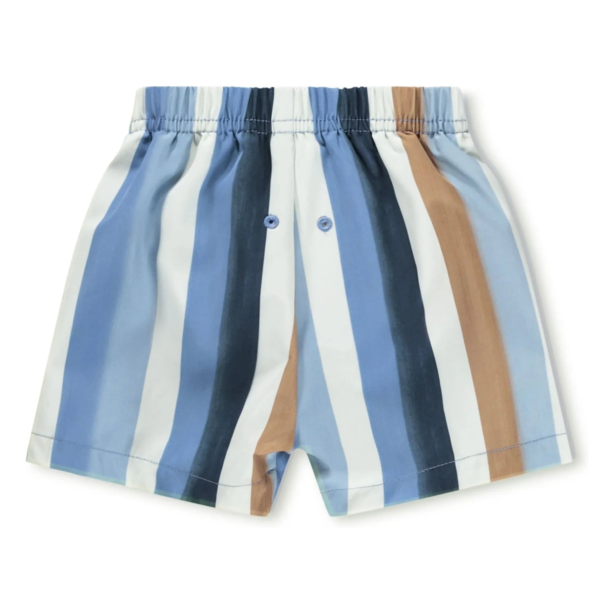 Molo - Newton Striped Swimsuit Shorts Made from Recycled Fibers | Blue