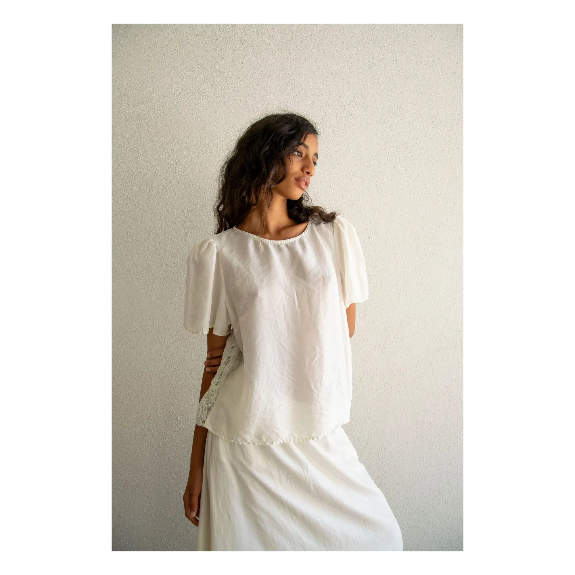 THEAVANT - Top La Fille Lace | White