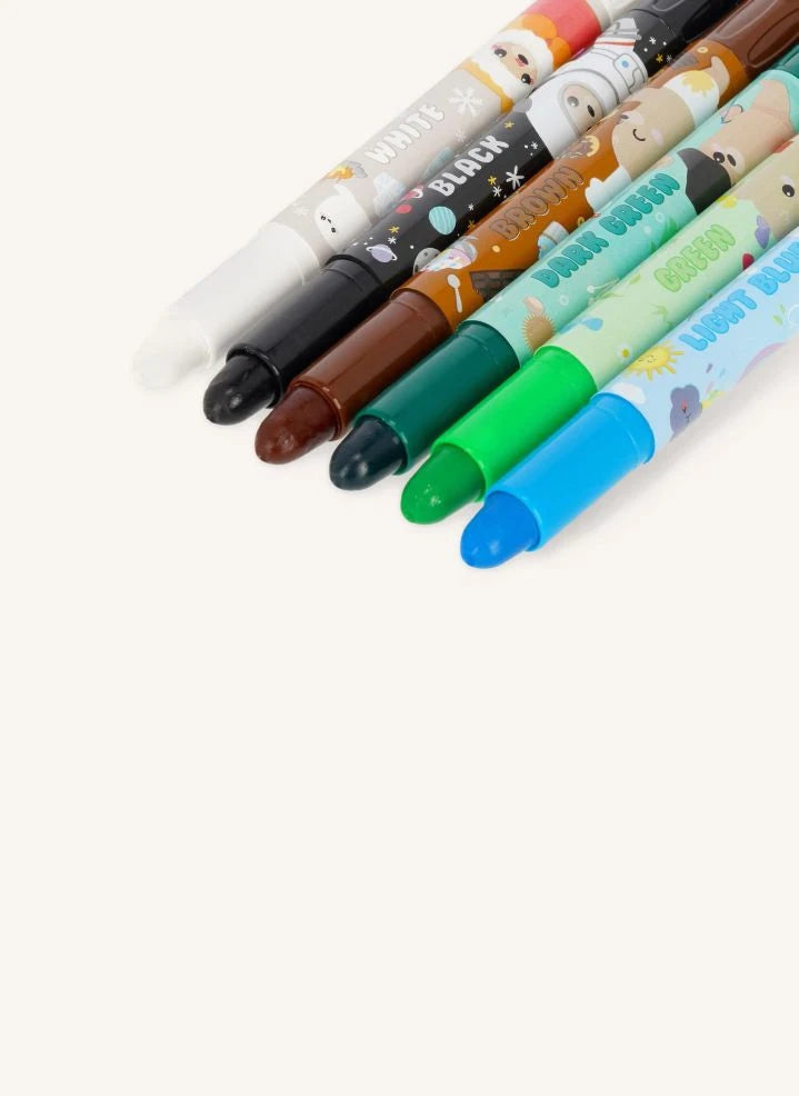 Legami - 12-Piece Teddy Friends Felt Tip Pen Set
