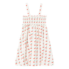 Tinycottons - Cherry Organic Cotton Tank Dress | White