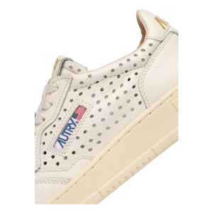 Autry - Medalist Low Openwork Deri Sneakers | Krem