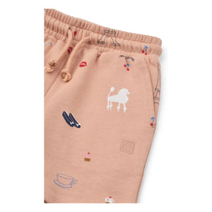 Liewood - Gram Paris Organic Fleece Shorts | Peach