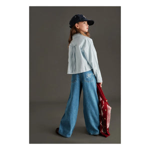 Mipounet - Juliette Poplin Gömlek | Açık Mavi