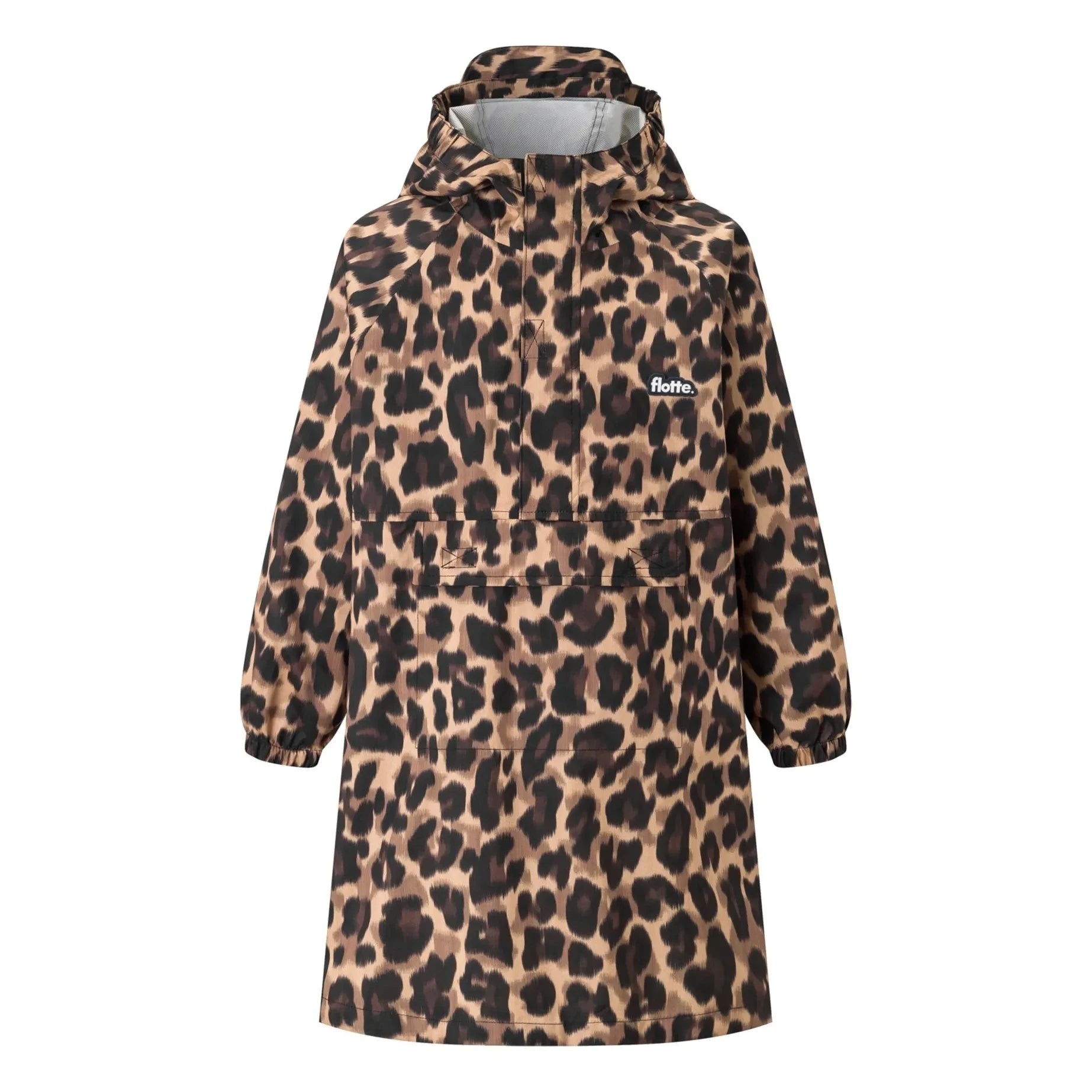 Flotte - Gabrielito Leopard Waterproof Cape Made from Recycled Fibers | Brown