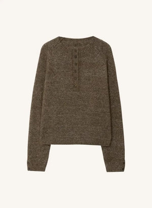 Cordera - Merino wool and organic cotton sweater | Brown