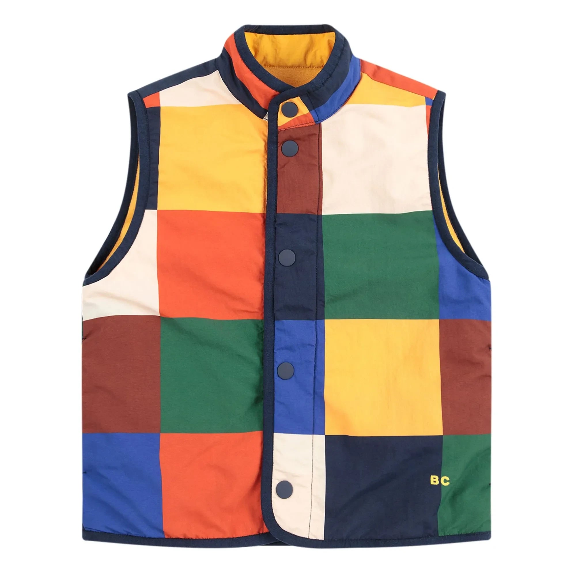 Bobo Choses - Sleeveless Double-Sided Recycled Fiber Jacket | Yellow