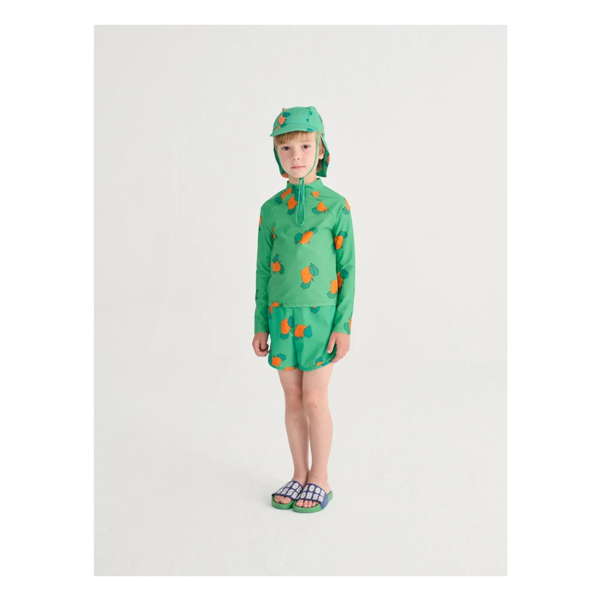 Bobo Choses - Orange UV Protective Bath T-Shirt Recycled Fibers | Green
