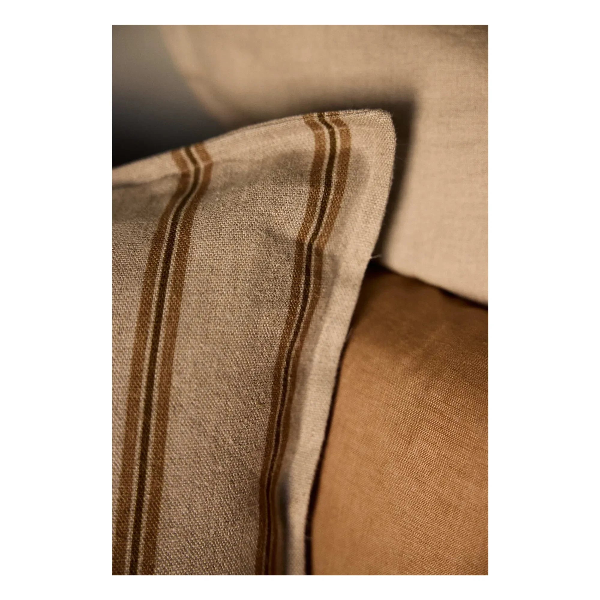 Gabrielle Paris - Striped Pillowcase | Brown