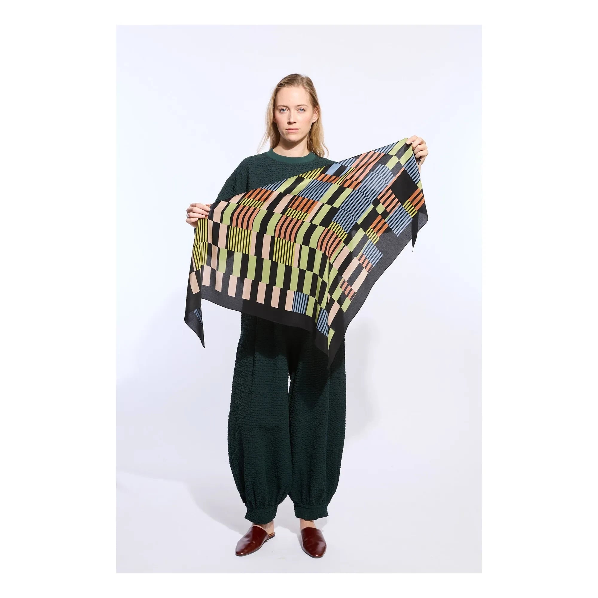 Mapoésie - Noe Crêpe de Soie Üçgen | Adaçayı