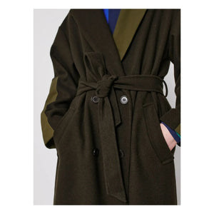 Bobo Choses - Long Wool Coat - Women's Collection | Khaki