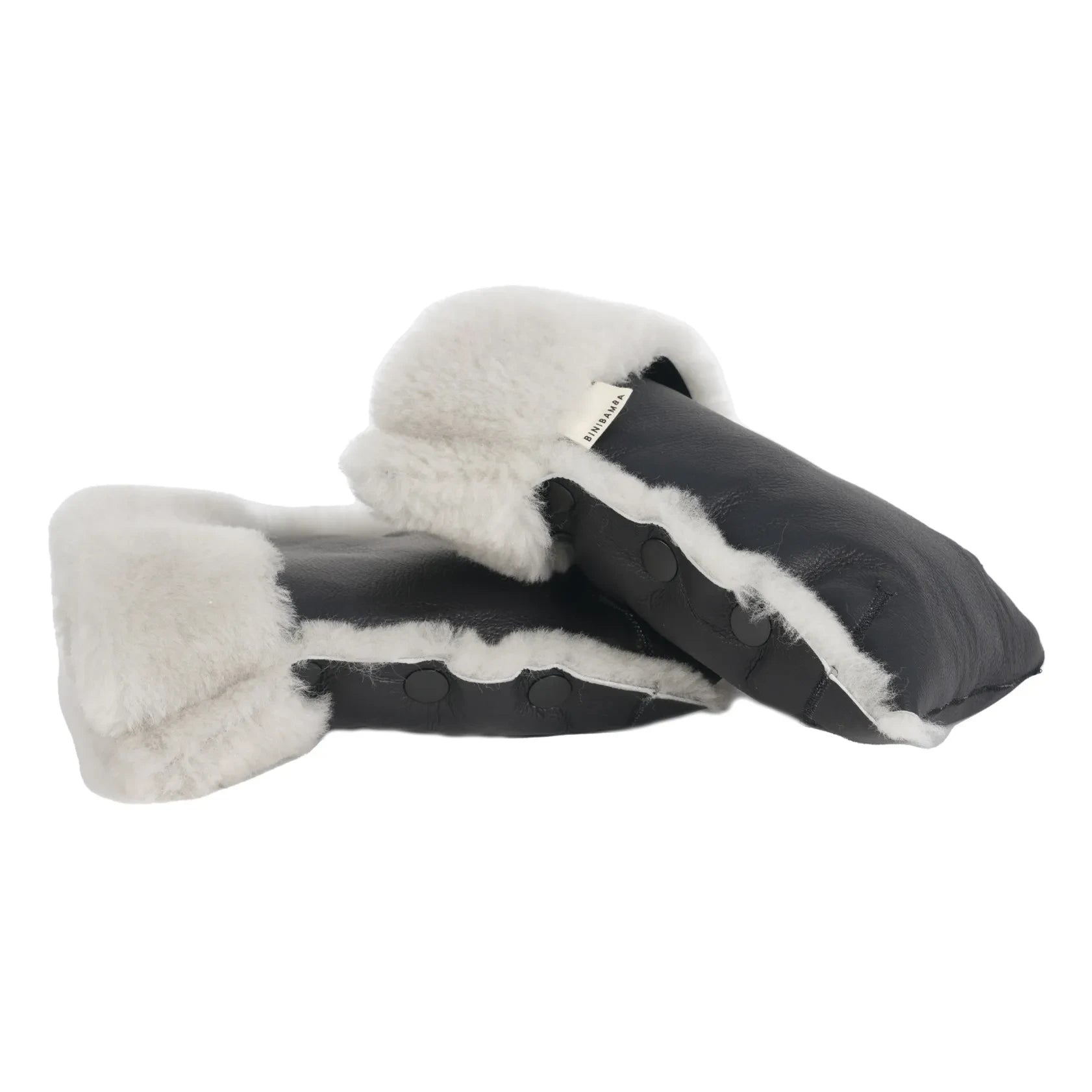 BINIBAMBA - Kuzu leather duck stroller gloves | Moon