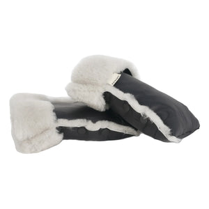 BINIBAMBA - Kuzu leather duck stroller gloves | Moon