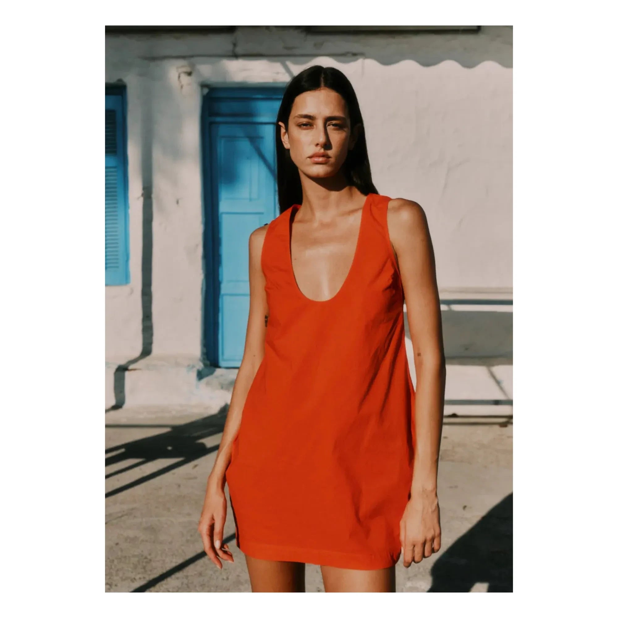 Vanessa Sposi - La Popeline Mini Dress | Red