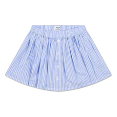 Repose AMS - Striped Button-Up Waist Skirt | Light Blue