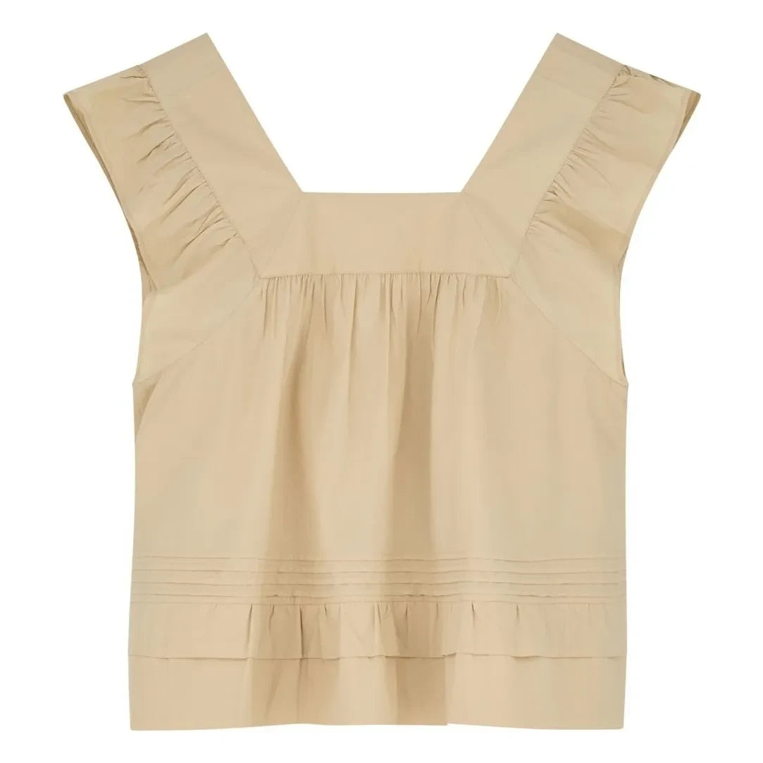 Skall Studio - Alice Cotton Top | Sand