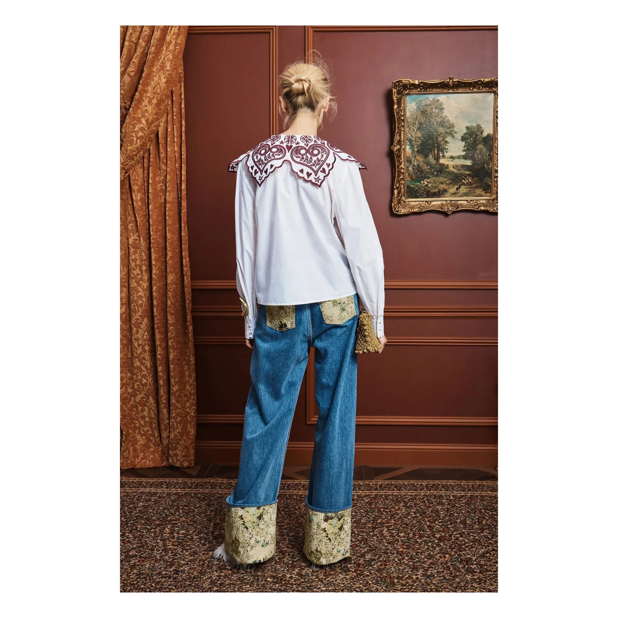 Alémais - Cotton Poplin Embroidered Blouse | Cream
