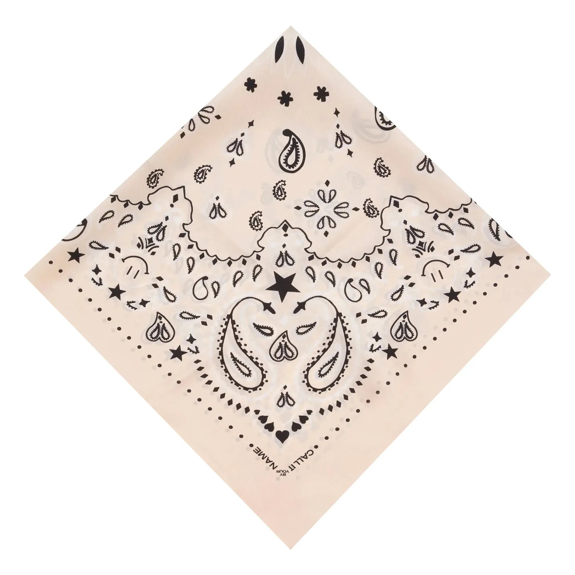 Call it by your name - Large Silk Bandana | Ecru