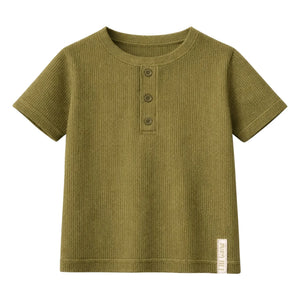 Lililotte - Jersey T-shirt Téo Organic Cotton | Olives