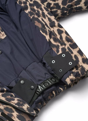 Molo - Hansine Pro Leopard şişme mont | Kahverengi