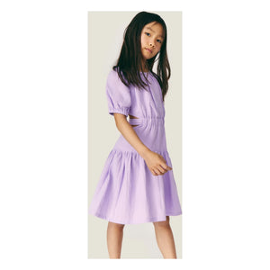 Mipounet - Lilac Marine Şifon Organik Pamuk Elbise