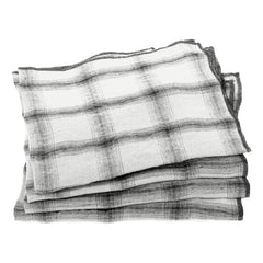 Le Monde Sauvage - Highlands Washed Linen Napkins - Set of 4 | White