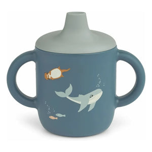 Liewood - Neil Silicone Training Cup | Arctic Sea/Ocean View