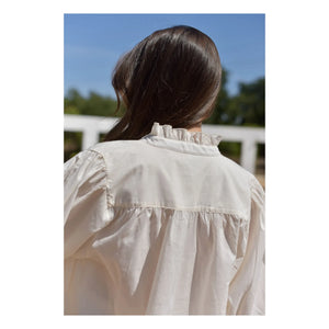 Marlot Paris - Dahlia Seersucker Blouse - Women's Collection | Ivory