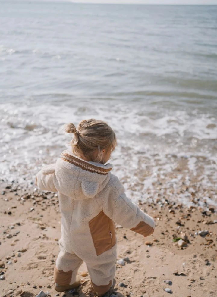 Töastie - Cloud Sherpa Waterproof Jacket Made from Recycled Fibers | Sand