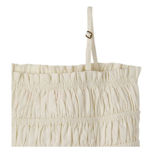 Fabula - Ruffled Top with Pockets | White