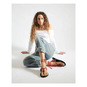 Flòwze - Flò Double Strap Sandals | Red
