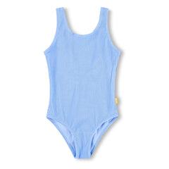 Molo - Ribbed Swimsuit Nika Crepe Recycled Fibers | Light Blue