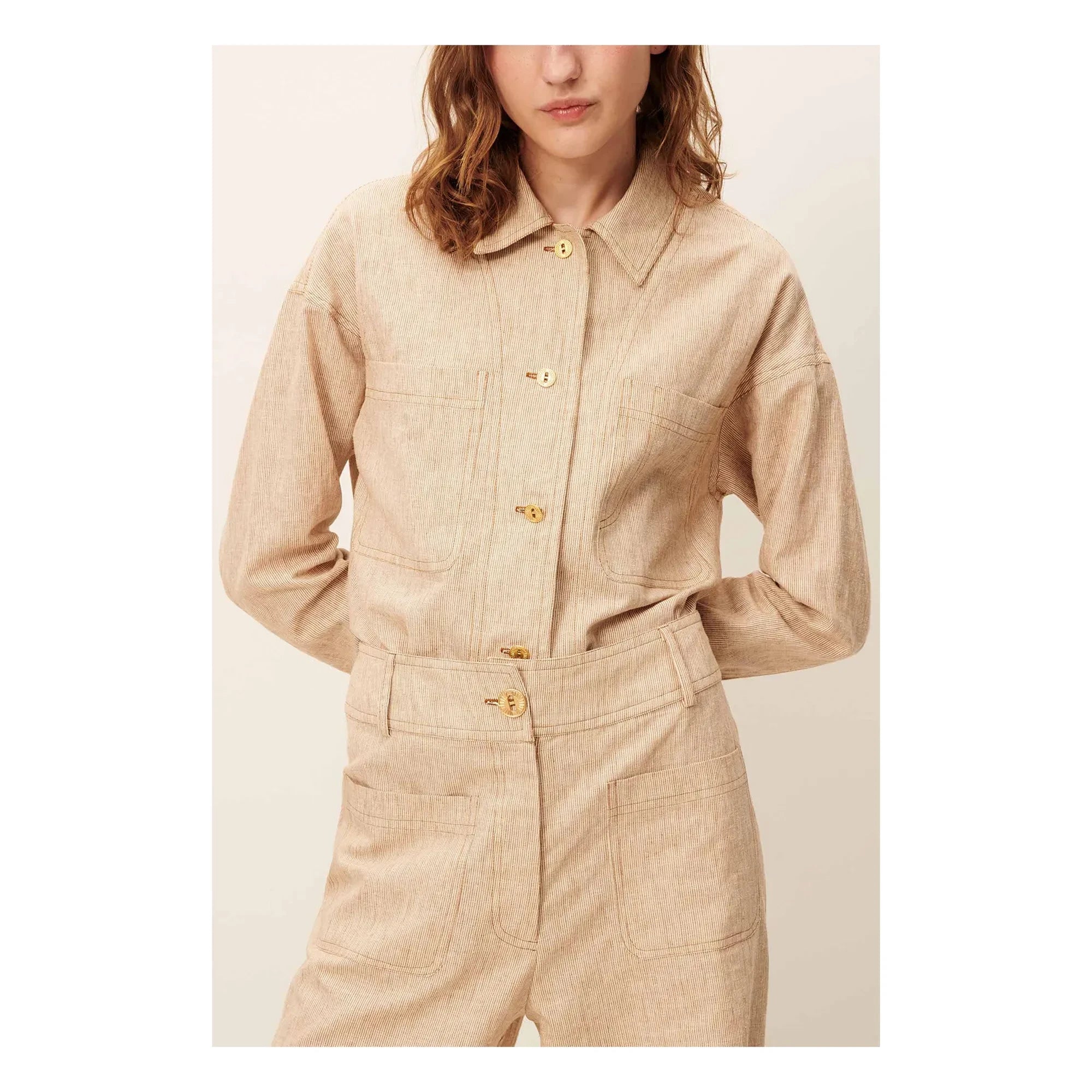 Sessùn - Linen Shirt Notteri | Sand