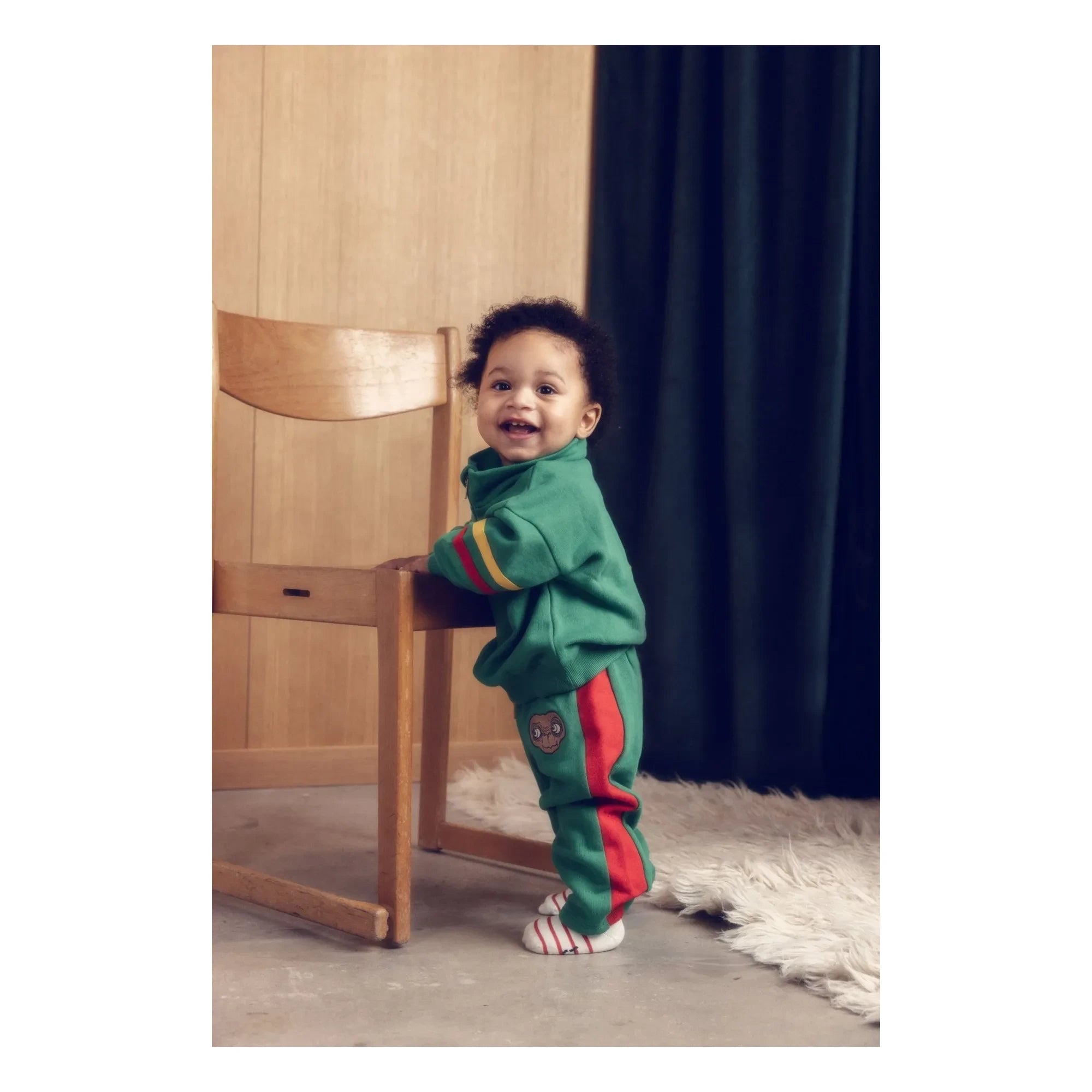 Mini Rodini - E.T. Print Jogger Pants | 100% Organic Cotton | Green