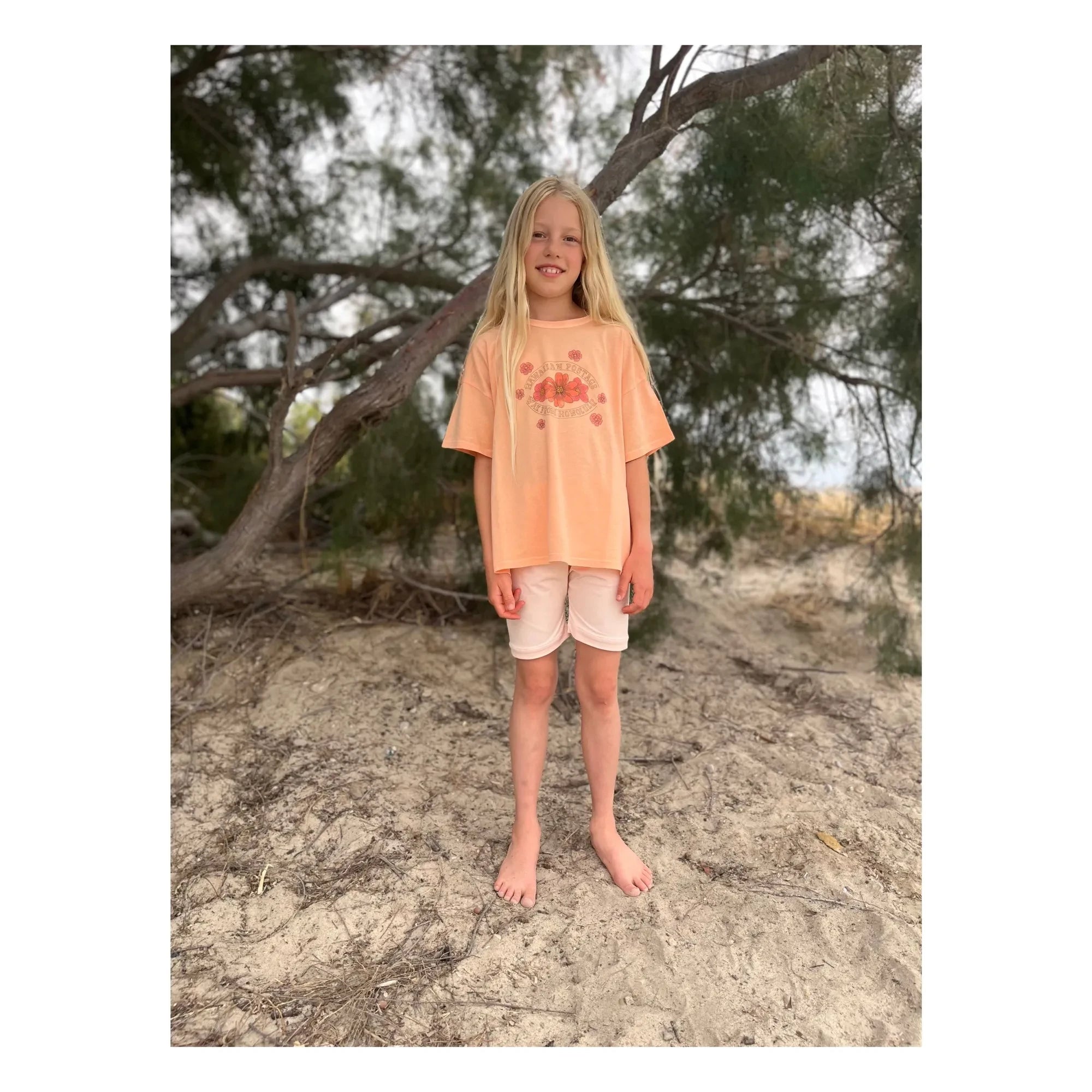 We Are Kids - Dylan organik pamuklu Tişört | Şeftali