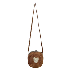 Emile et Ida - Heart Shoulder Bag | Beige