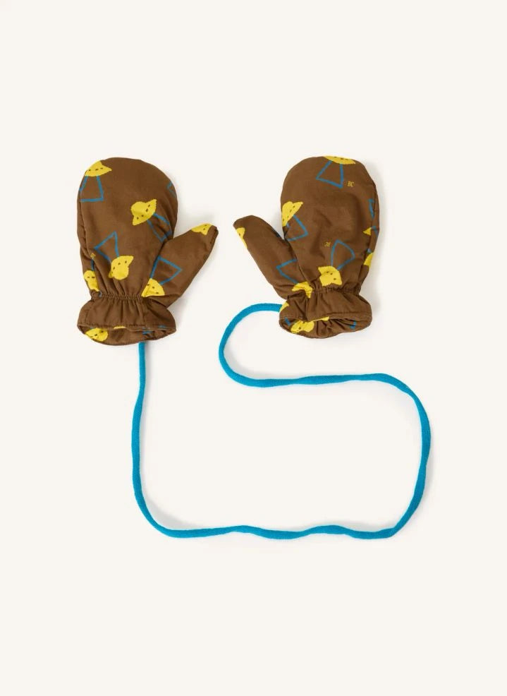 Bobo Choses - Recycled Fiber Baby Mittens and Plate | Brown