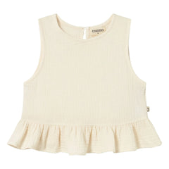 Cozmo - Blair Cotton Gauze Top | Ivory