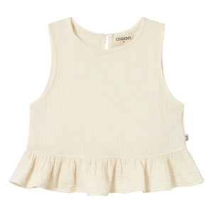 Cozmo - Blair Cotton Gauze Top | Ivory
