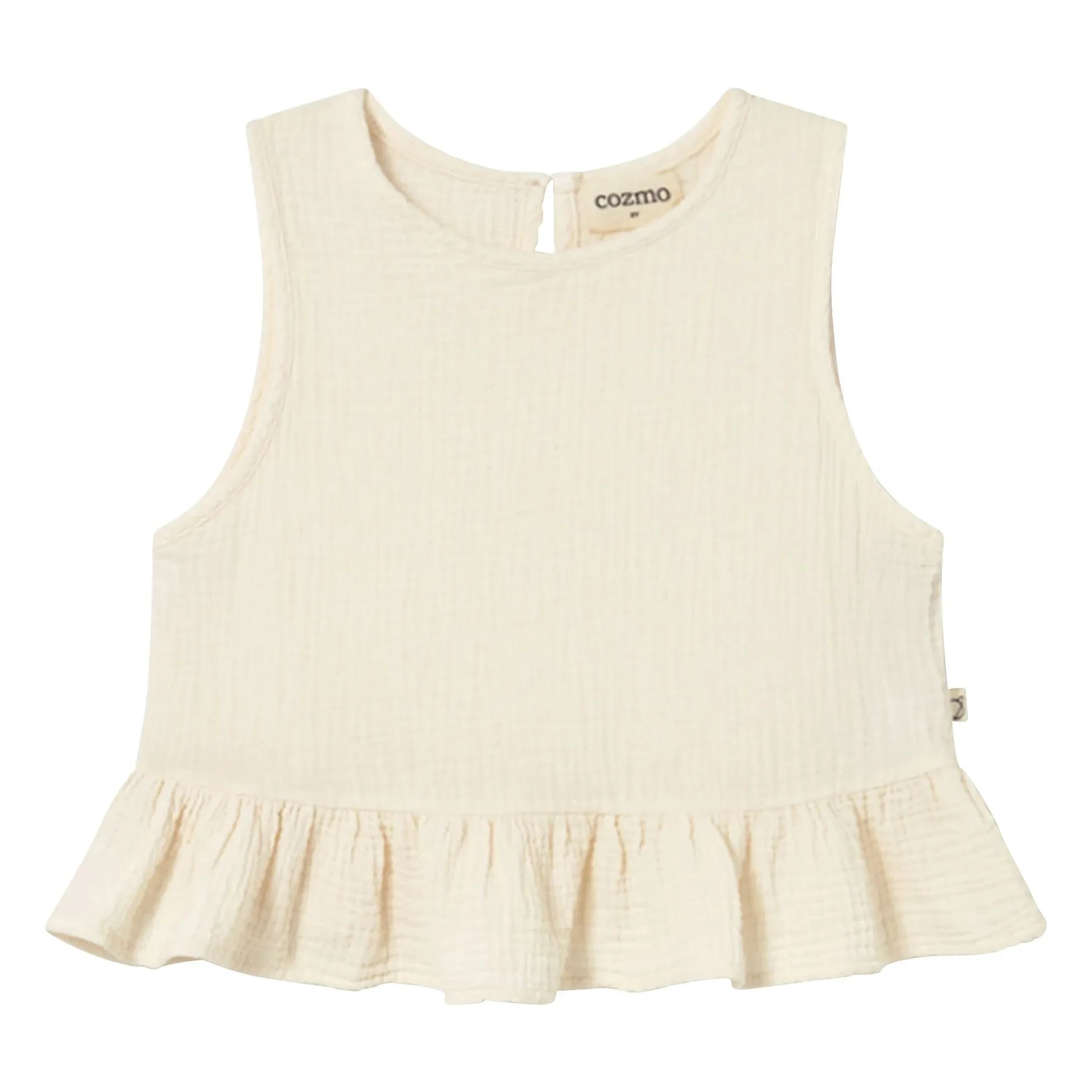 Cozmo - Blair Cotton Gauze Top | Ivory