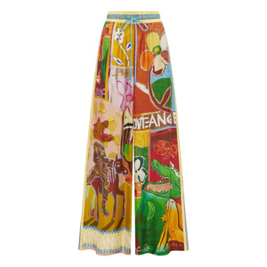 Alémais - Mlak Silk Trousers | Brown
