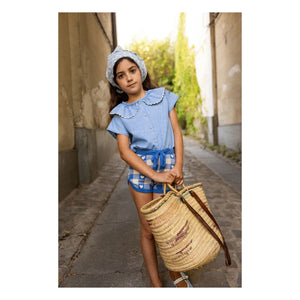 Louis Louise - Feston May Chambray Blouse | Light Blue