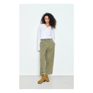 American Vintage - Uzatown Pamuklu Havuç Kesim Pantolon | Olive